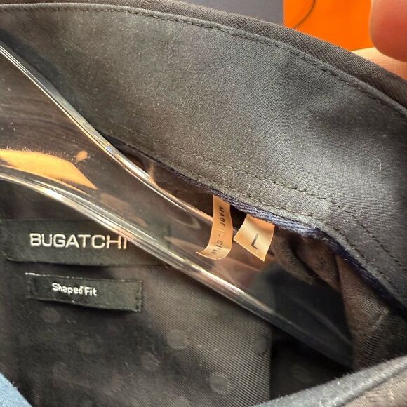 Bugatchi Black Casual Shirt with Pointed Collar - Picture 8 of 8